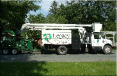 Legacy bucket truck and chipper